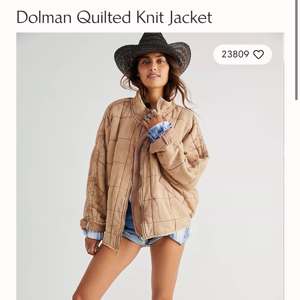 SOLD Crosspost: Free People Dolman Quilted Jacket